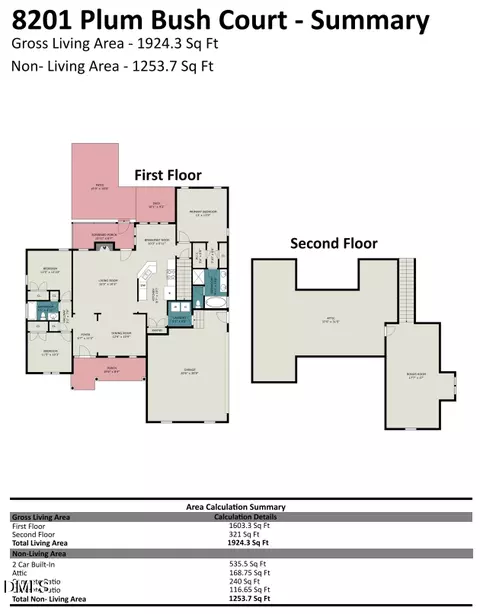 Floorplan - 8201 Plum Bush Ct, Willow Spring, NC 27592 photo 1 of 1