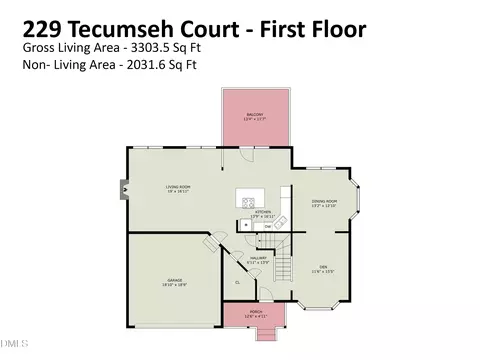 Floorplan - 229 Tecumseh Ct, Cary, NC 27513 photo 1 of 2