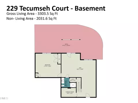 Floorplan - 229 Tecumseh Ct, Cary, NC 27513 photo 3 of 4