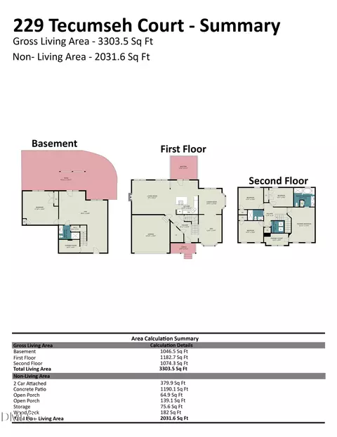 Floorplan - 229 Tecumseh Ct, Cary, NC 27513 photo 4 of 4