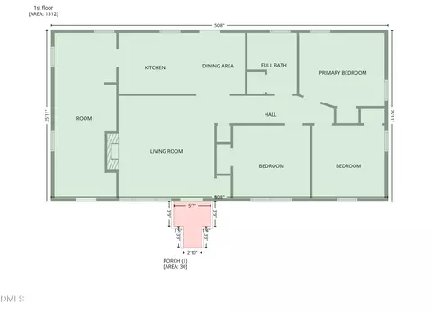 Floorplan - 909 Brooks Ave, Garner, NC 27529 photo 2 of 2