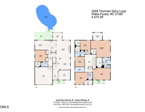 Floorplan - 2928 Thurman Dairy Lp, Wake Forest, NC 27587 photo 2 of 2