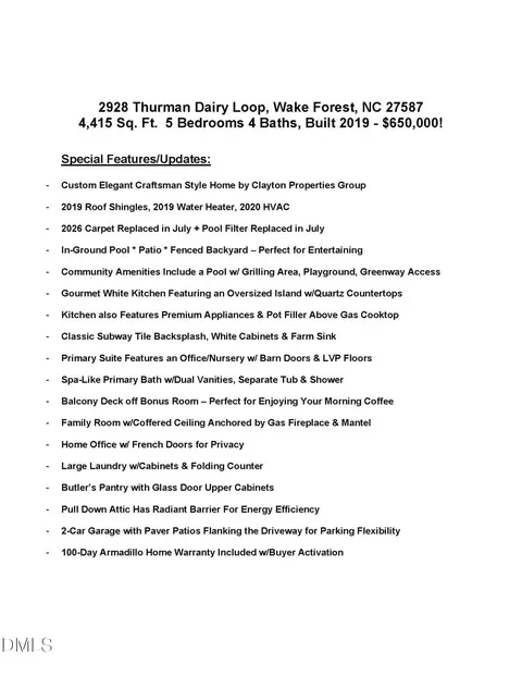 Other - 2928 Thurman Dairy Lp, Wake Forest, NC 27587 photo 1 of 13