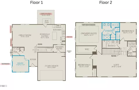 Floorplan - 216 Armorial Ct, Willow Spring, NC 27592 photo 1 of 1