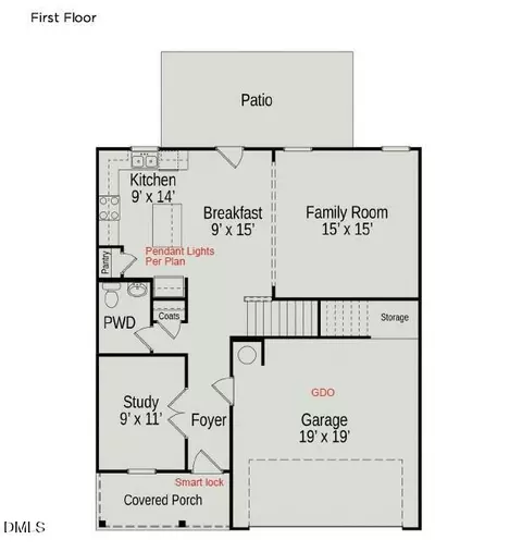Floorplan - 136 Democracy Dr, Smithfield, NC 27577 photo 1 of 2