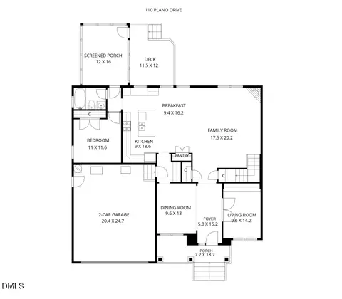 Floorplan - 110 Plano Dr, Durham, NC 27703 photo 1 of 3