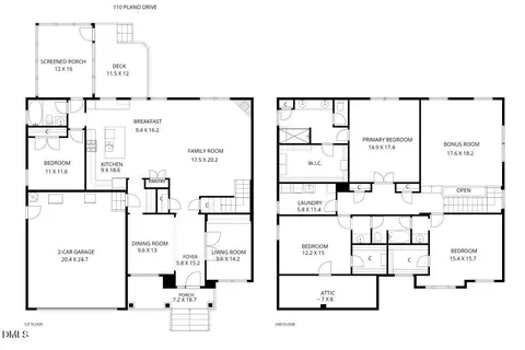 Floorplan - 110 Plano Dr, Durham, NC 27703 photo 3 of 3