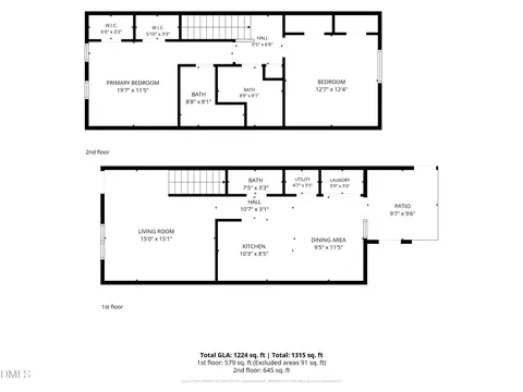 Floorplan - 45 Justin Ct, Durham, NC 27705 photo 2 of 2