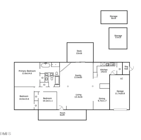 Floorplan - 4311 Bracada Dr, Durham, NC 27705 photo 2 of 2