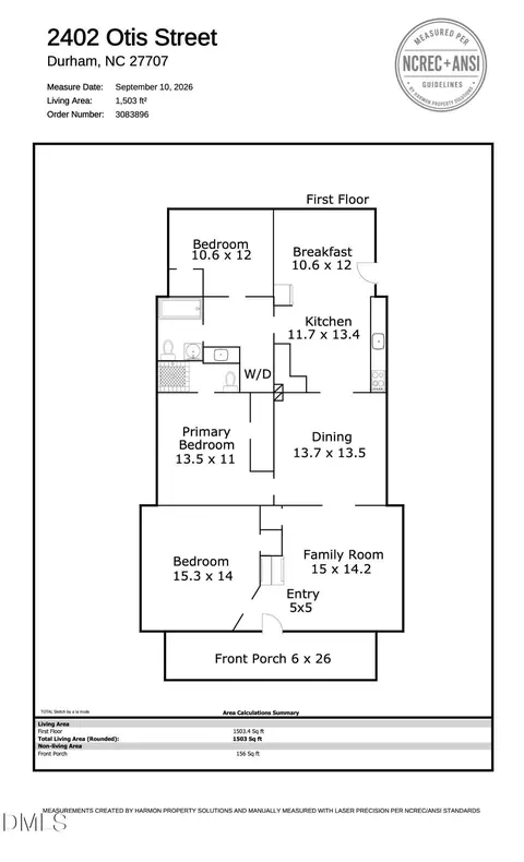 Floorplan - 2402 Otis St, Durham, NC 27707 photo 2 of 2