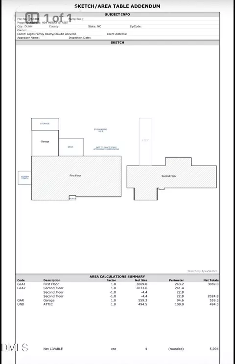 Floorplan - 904 Merry St, Dunn, NC 28334 photo 5 of 7