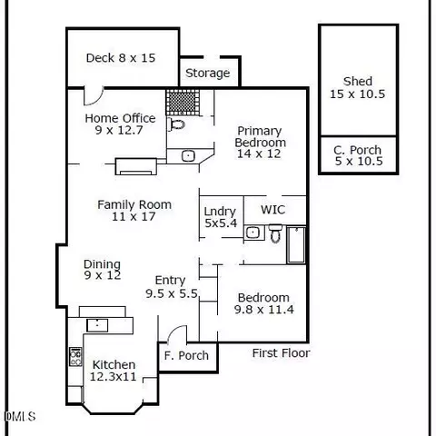 Floorplan - 4 Icon Ct, Durham, NC 27703 photo 1 of 1