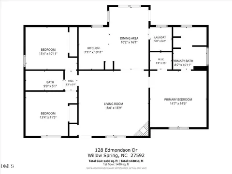 Floorplan - 128 Edmondson Dr, Willow Spring, NC 27592 photo 2 of 2