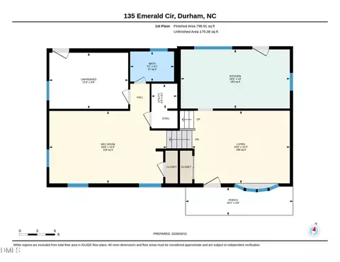 Floorplan - 135 Emerald Cir, Durham, NC 27713 photo 1 of 2