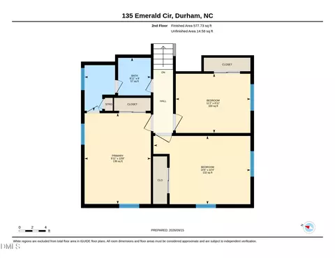Floorplan - 135 Emerald Cir, Durham, NC 27713 photo 2 of 2