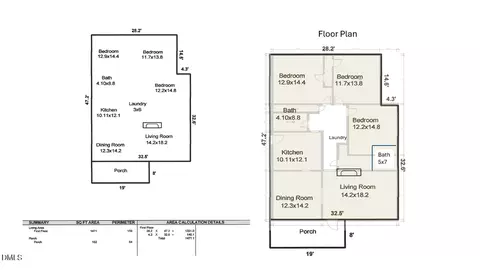 Floorplan - 310 N 5th St, Smithfield, NC 27577 photo 1 of 1