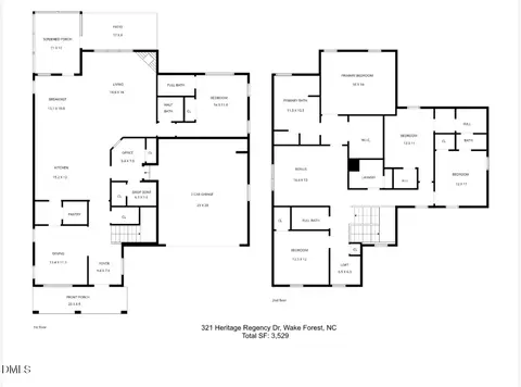 Floorplan - 321 Heritage Regency Dr, Wake Forest, NC 27587 photo 1 of 1