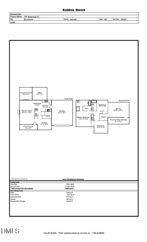 Floorplan - 707 Botanical Ct, Bunnlevel, NC 28323 photo 1 of 1