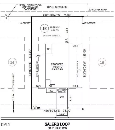 Floorplan - 11637 Salers Loop #15, Middlesex, NC 27557 photo 3 of 3