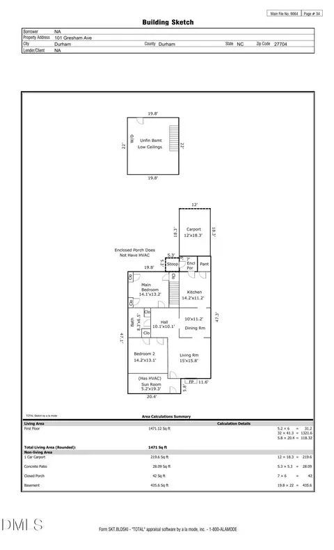 Floorplan - 101 Gresham Ave, Durham, NC 27704 photo 1 of 1