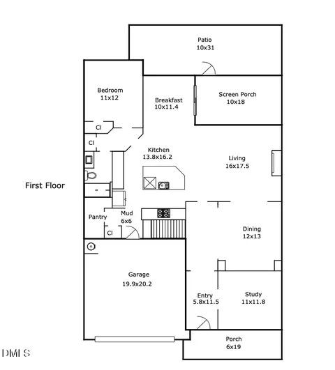 Floorplan - 321 Toadstool Trl, Wake Forest, NC 27587 photo 1 of 2