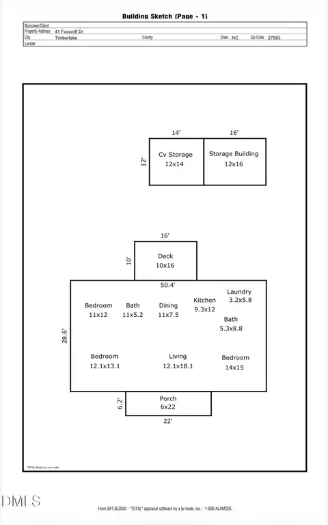 Floorplan - 41 Foxcroft Dr, Timberlake, NC 27583 photo 1 of 1