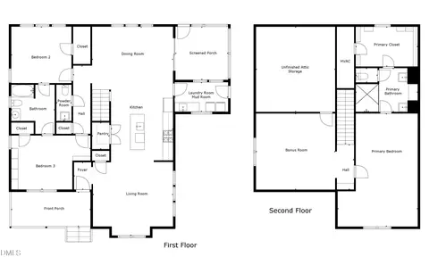 Floorplan - 609 Jerome Rd, Durham, NC 27713 photo 1 of 1
