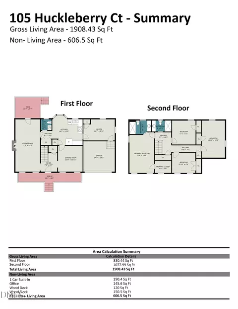 Floorplan - 105 Huckleberry Ct, Willow Spring, NC 27592 photo 2 of 3