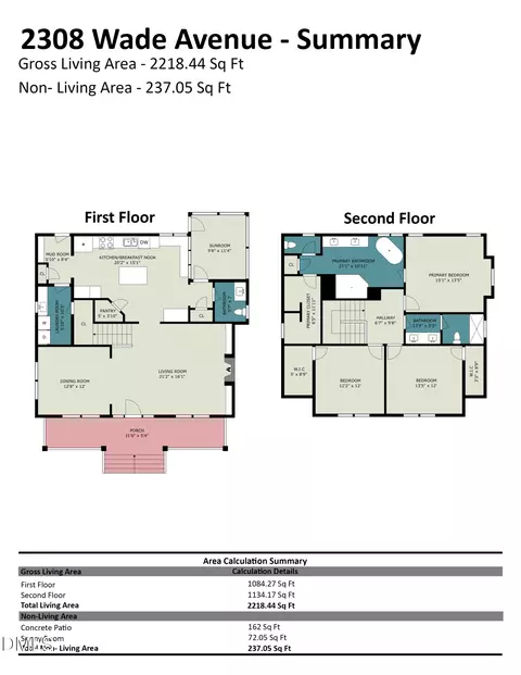 Floorplan - 2308 Wade Ave, Raleigh, NC 27607 photo 3 of 3