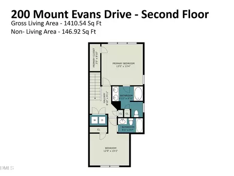 Floorplan - 200 Mt Evans Dr, Durham, NC 27705 photo 5 of 6