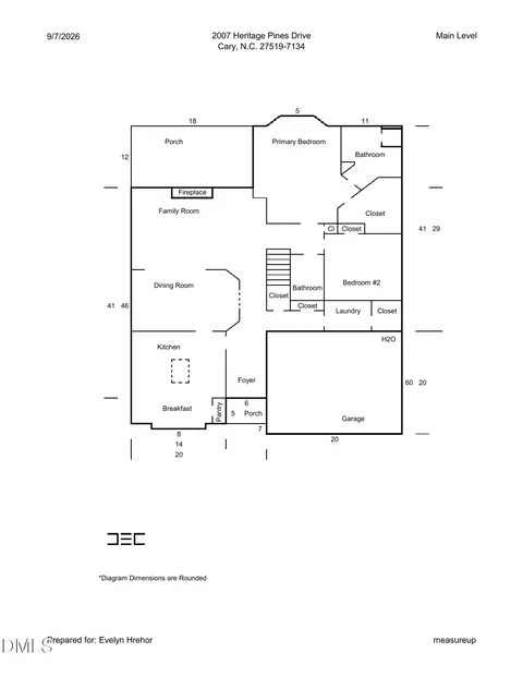 2007 Heritage Pines Dr, Cary, NC 27519