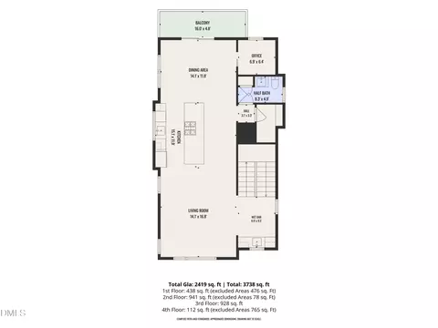 Floorplan - 801 N Roxboro St, Durham, NC 27701 photo 2 of 10