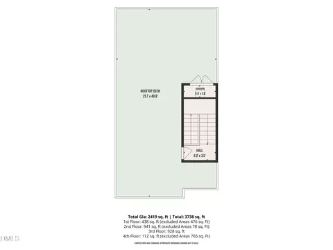 Floorplan - 801 N Roxboro St, Durham, NC 27701 photo 9 of 10