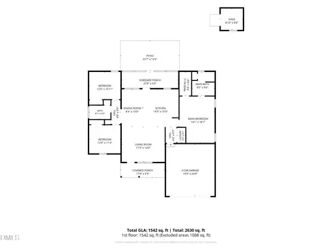 Floorplan - 710 Memorial Ave, Dunn, NC 28334 photo 2 of 2