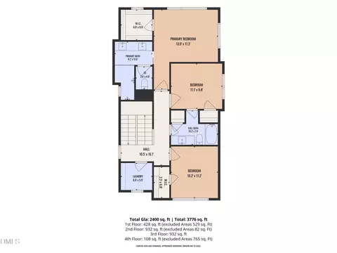Floorplan - 805 N Roxboro St, Durham, NC 27701 photo 3 of 5