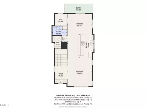 Floorplan - 805 N Roxboro St, Durham, NC 27701 photo 2 of 5