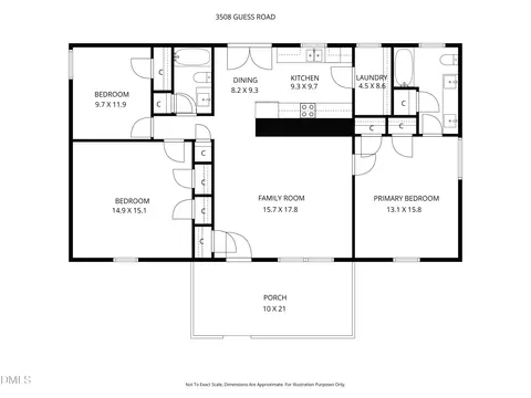 Floorplan - 3508 Guess Rd, Durham, NC 27705 photo 1 of 1