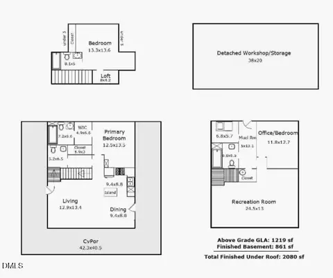 Floorplan - 1086 Hicks Rd, Broadway, NC 27505 photo 2 of 2