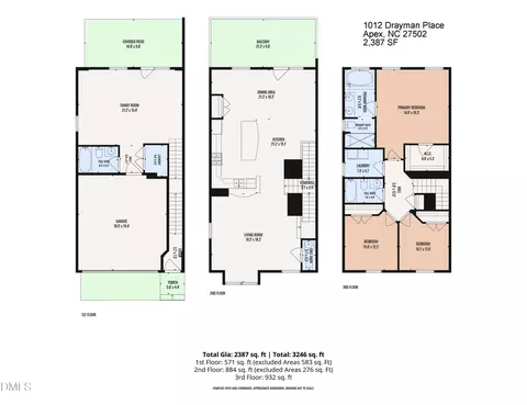 1012 Drayman Pl, Apex, NC 27502
