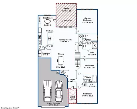 Floorplan - 817 Blackfriars Loop, Cary, NC 27519 photo 1 of 2