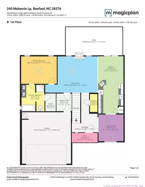 Floorplan - 240 Meherrin Loop, Raeford, NC 28376 photo 1 of 2