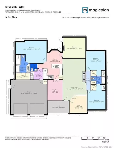Floorplan - 5 Fur Ct E, Pinehurst, NC 28374 photo 1 of 1