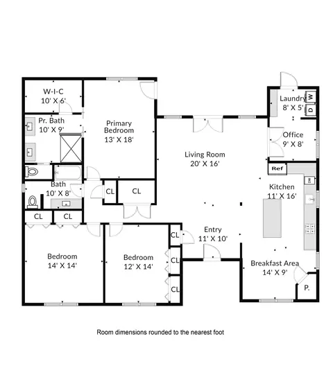 Floorplan - 100 Robin Ln, Bertram, TX 78605 photo 1 of 1