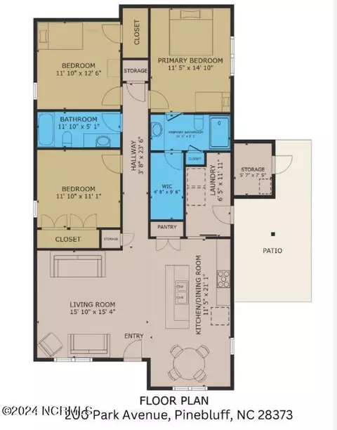 Floorplan - 200 Park Ave, Pinebluff, NC 28373 photo 1 of 1