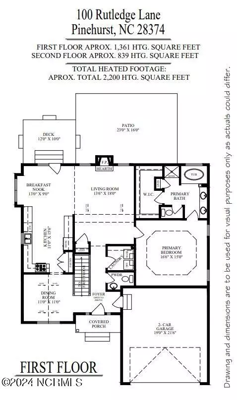 Floorplan - 100 Rutledge Ln, Pinehurst, NC 28374 photo 1 of 2
