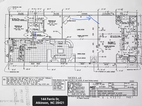 Floorplan - 144 Ferris Dr, Atkinson, NC 28421 photo 1 of 1