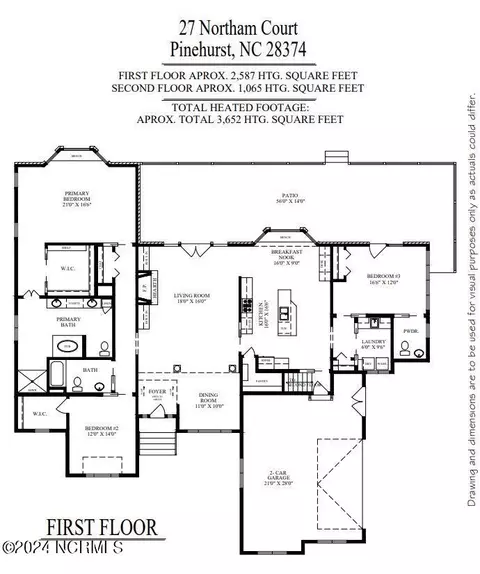 Floorplan - 27 Northam Ct, Pinehurst, NC 28374 photo 1 of 2