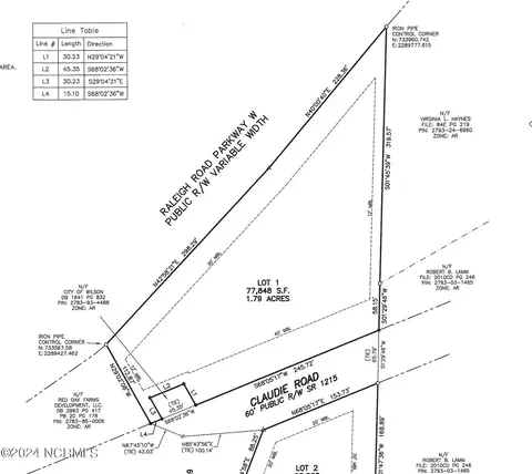 0 Claudie Rd, Wilson, NC 27893