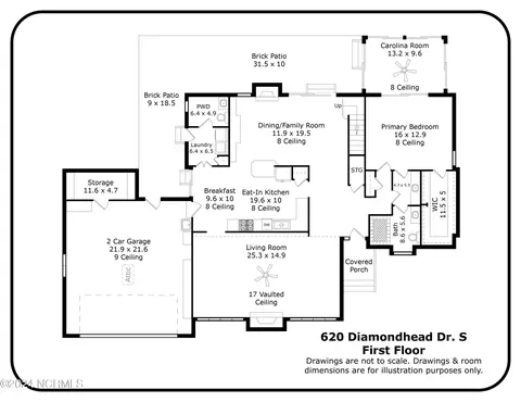 Floorplan - 620 Diamondhead Dr S, Pinehurst, NC 28374 photo 1 of 2