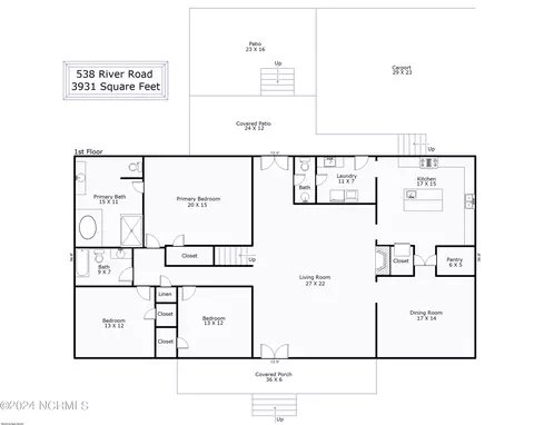 Floorplan - 538 River Rd, Wallace, NC 28466 photo 1 of 2